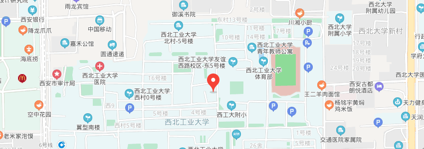 西北工業大學學校地圖