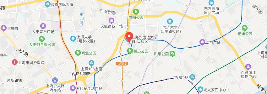 上海外國語大學(xué)學(xué)校地圖