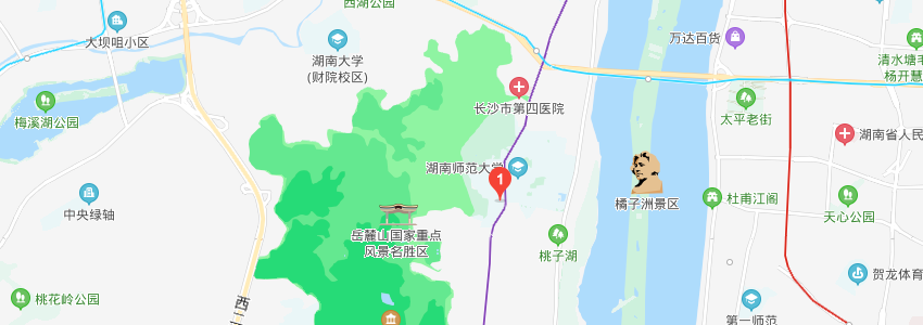 湖南師范大學學校地圖