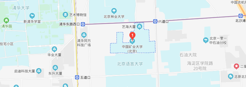 中國礦業大學(北京)學校地圖