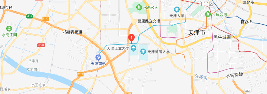 天津工業大學學校地圖