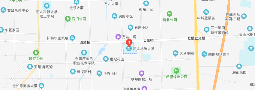河北地質大學學校地圖