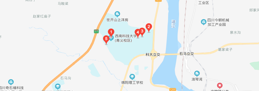西南科技大學學校地圖