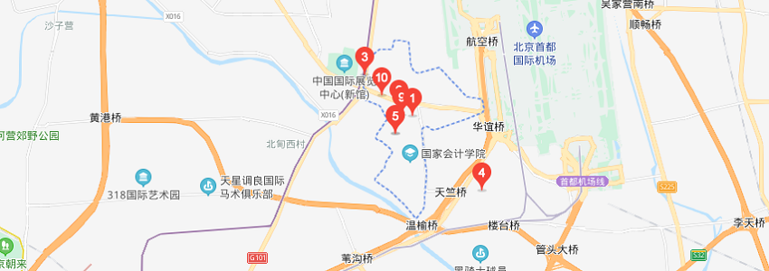 北京國家會計學(xué)院學(xué)校地圖