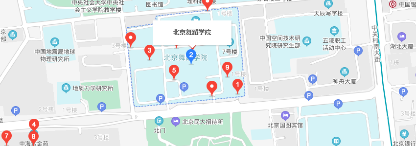 北京舞蹈學院學校地圖 北京舞蹈學院學校地圖