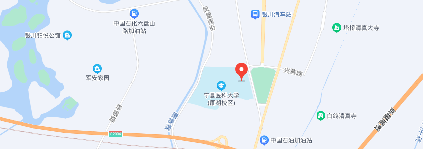 寧夏醫科大學學校地圖